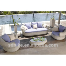 Latest design hot selling outdoor general use egg shaped rattan sofa